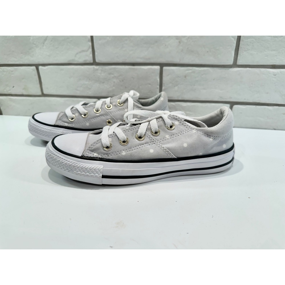 Converse All Star Polka Dot Low Top Sneakers Women's‎ Size 5 Gray White - Picture 4 of 10